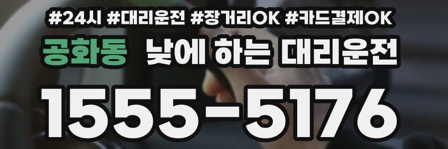 공화동 낮에 하는 대리운전