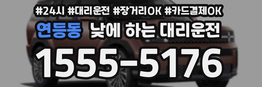 연등동 낮에 하는 대리운전