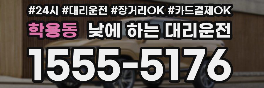 학용동 낮에 하는 대리운전