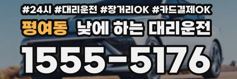 평여동 낮에 하는 대리운전