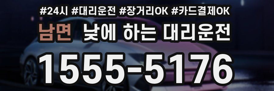 남면 낮에 하는 대리운전