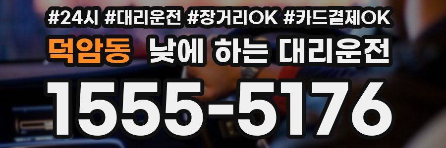 덕암동 낮에 하는 대리운전