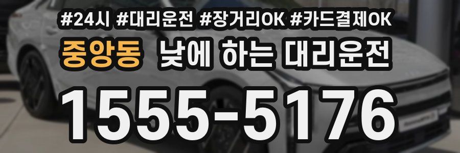 중앙동 낮에 하는 대리운전