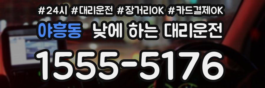 야흥동 낮에 하는 대리운전