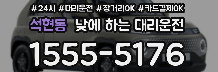 석현동 낮에 하는 대리운전