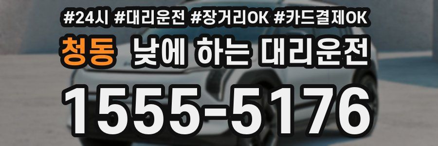 청동 낮에 하는 대리운전