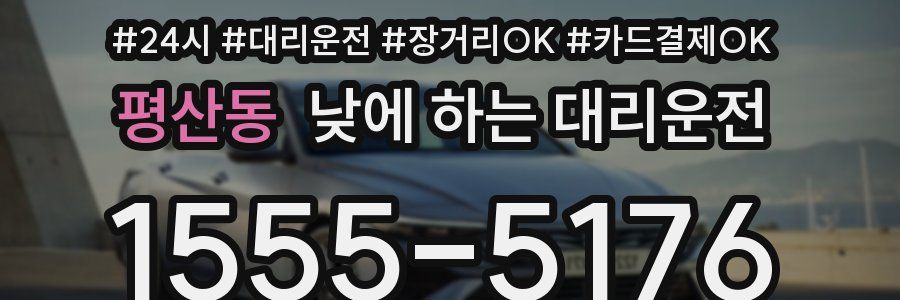 평산동 낮에 하는 대리운전