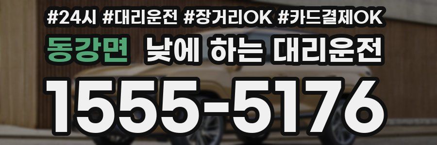 동강면 낮에 하는 대리운전