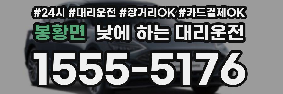 봉황면 낮에 하는 대리운전