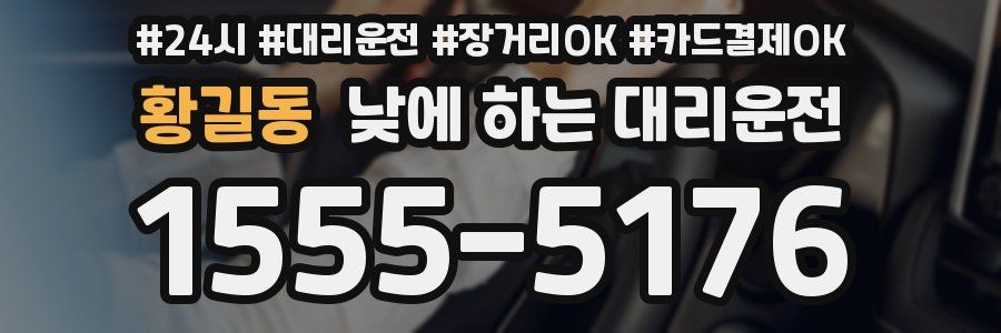 황길동 낮에 하는 대리운전