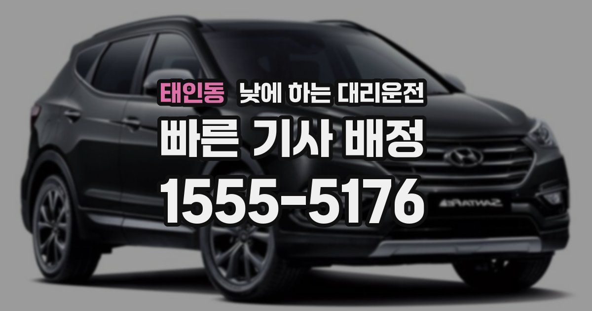 태인동 낮에 하는 대리운전