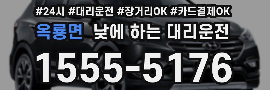 옥룡면 낮에 하는 대리운전