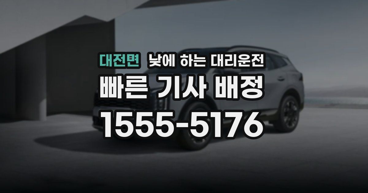 대전면 낮에 하는 대리운전
