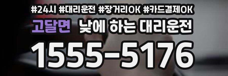 고달면 낮에 하는 대리운전