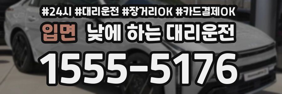 입면 낮에 하는 대리운전