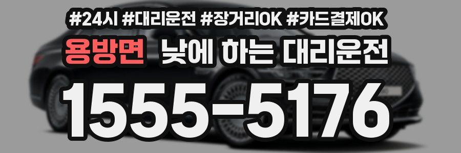 용방면 낮에 하는 대리운전
