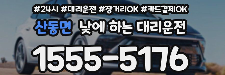 산동면 낮에 하는 대리운전