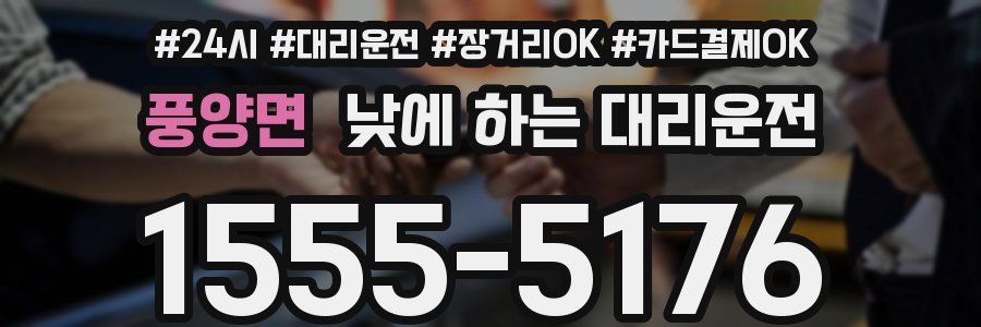 풍양면 낮에 하는 대리운전
