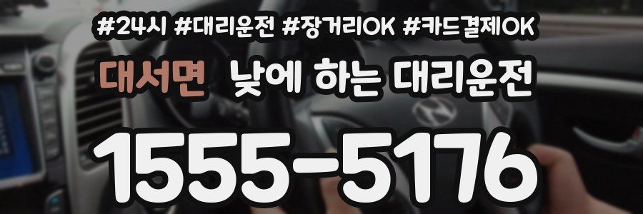 대서면 낮에 하는 대리운전