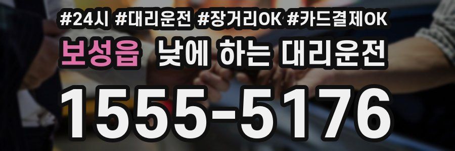 보성읍 낮에 하는 대리운전