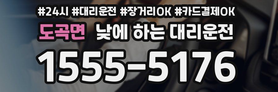 도곡면 낮에 하는 대리운전