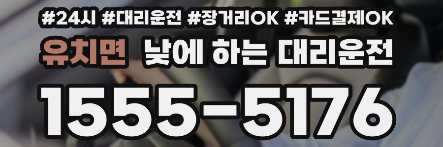 유치면 낮에 하는 대리운전