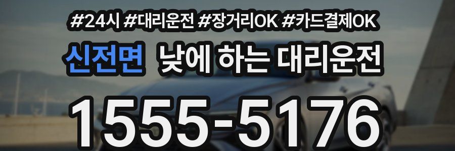 신전면 낮에 하는 대리운전