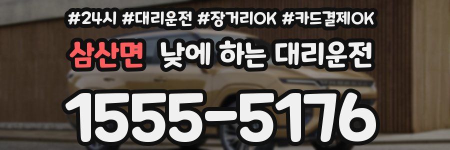 삼산면 낮에 하는 대리운전