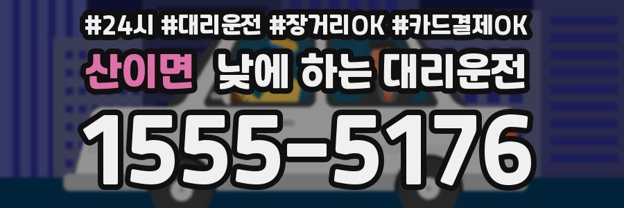 산이면 낮에 하는 대리운전