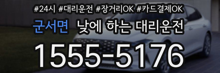 군서면 낮에 하는 대리운전