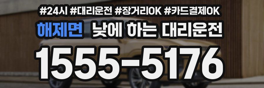 해제면 낮에 하는 대리운전