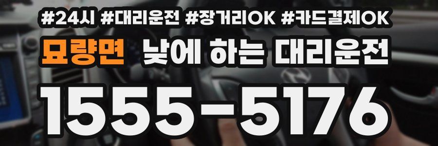 묘량면 낮에 하는 대리운전