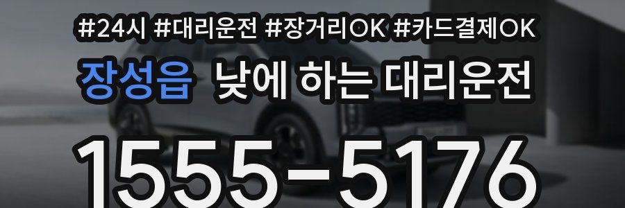 장성읍 낮에 하는 대리운전