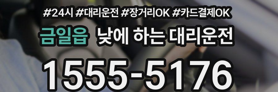 금일읍 낮에 하는 대리운전