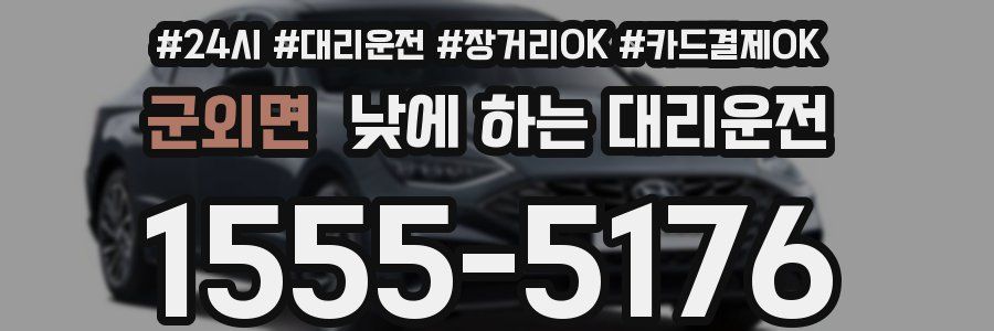 군외면 낮에 하는 대리운전