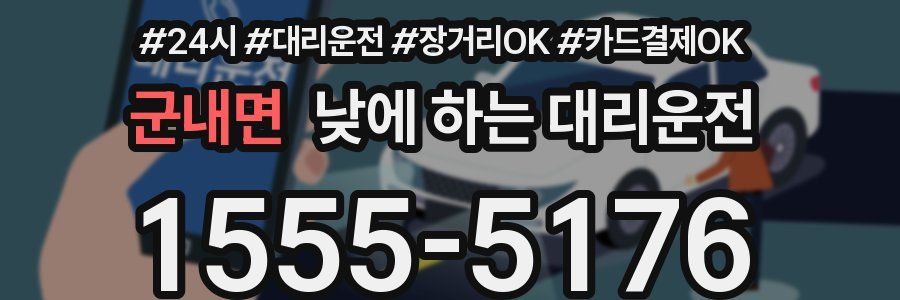 군내면 낮에 하는 대리운전