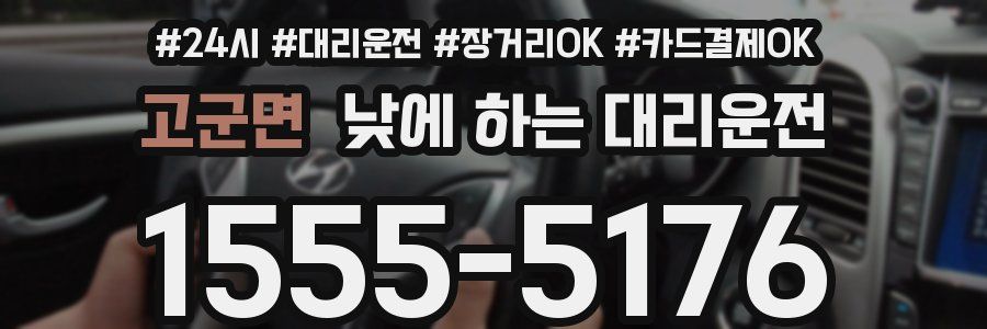 고군면 낮에 하는 대리운전