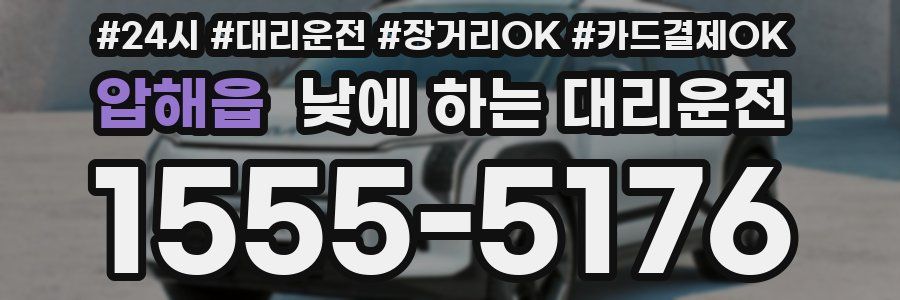 압해읍 낮에 하는 대리운전