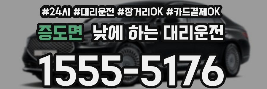 증도면 낮에 하는 대리운전