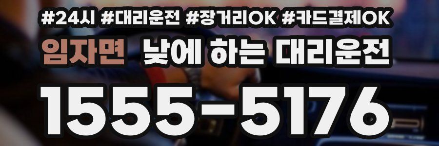 임자면 낮에 하는 대리운전