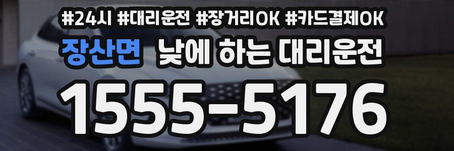 장산면 낮에 하는 대리운전