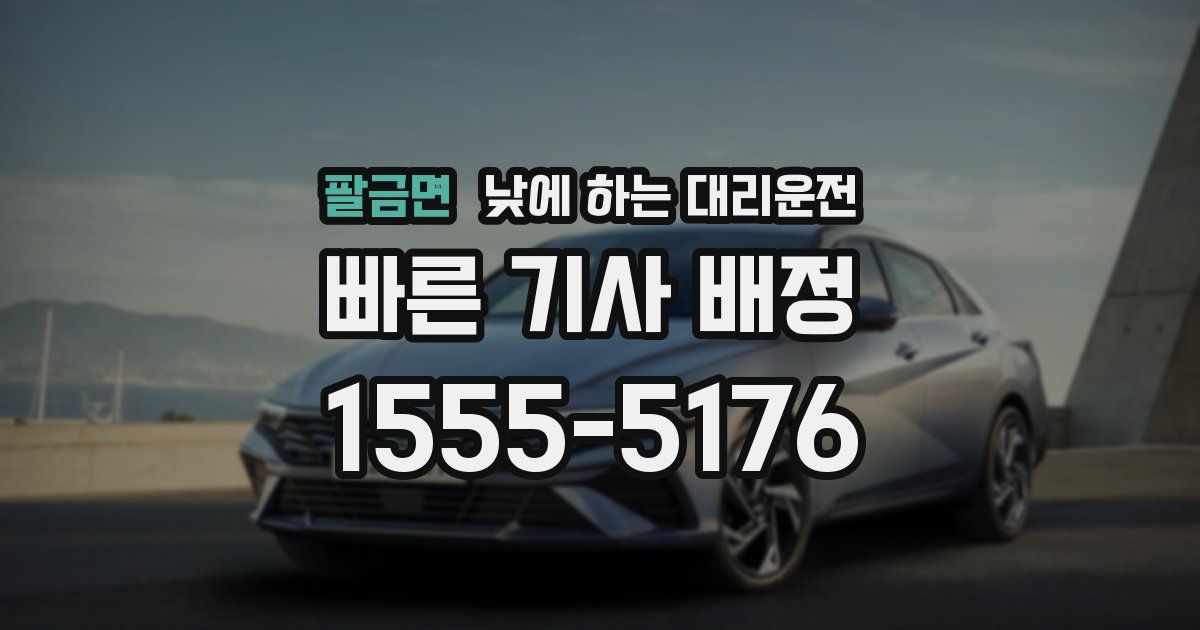 팔금면 낮에 하는 대리운전