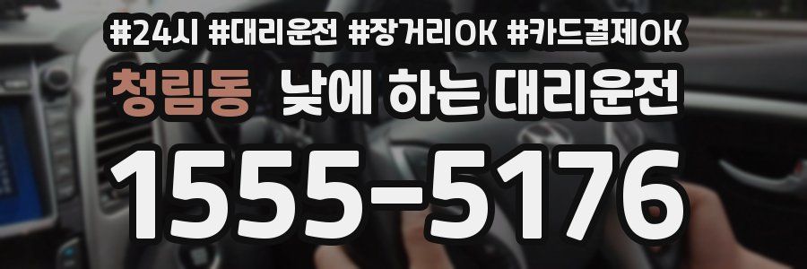 청림동 낮에 하는 대리운전