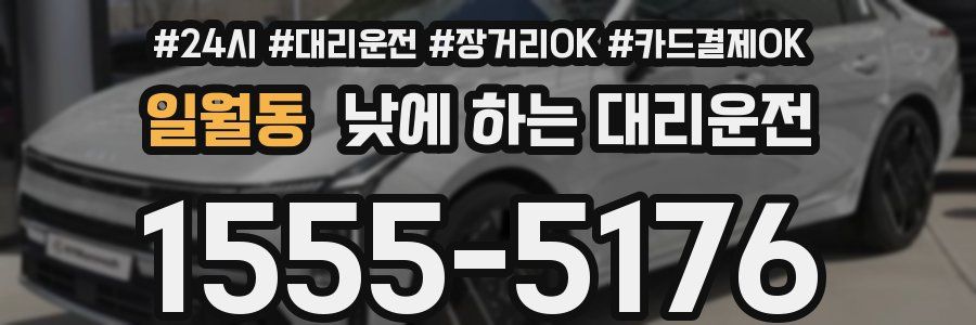 일월동 낮에 하는 대리운전