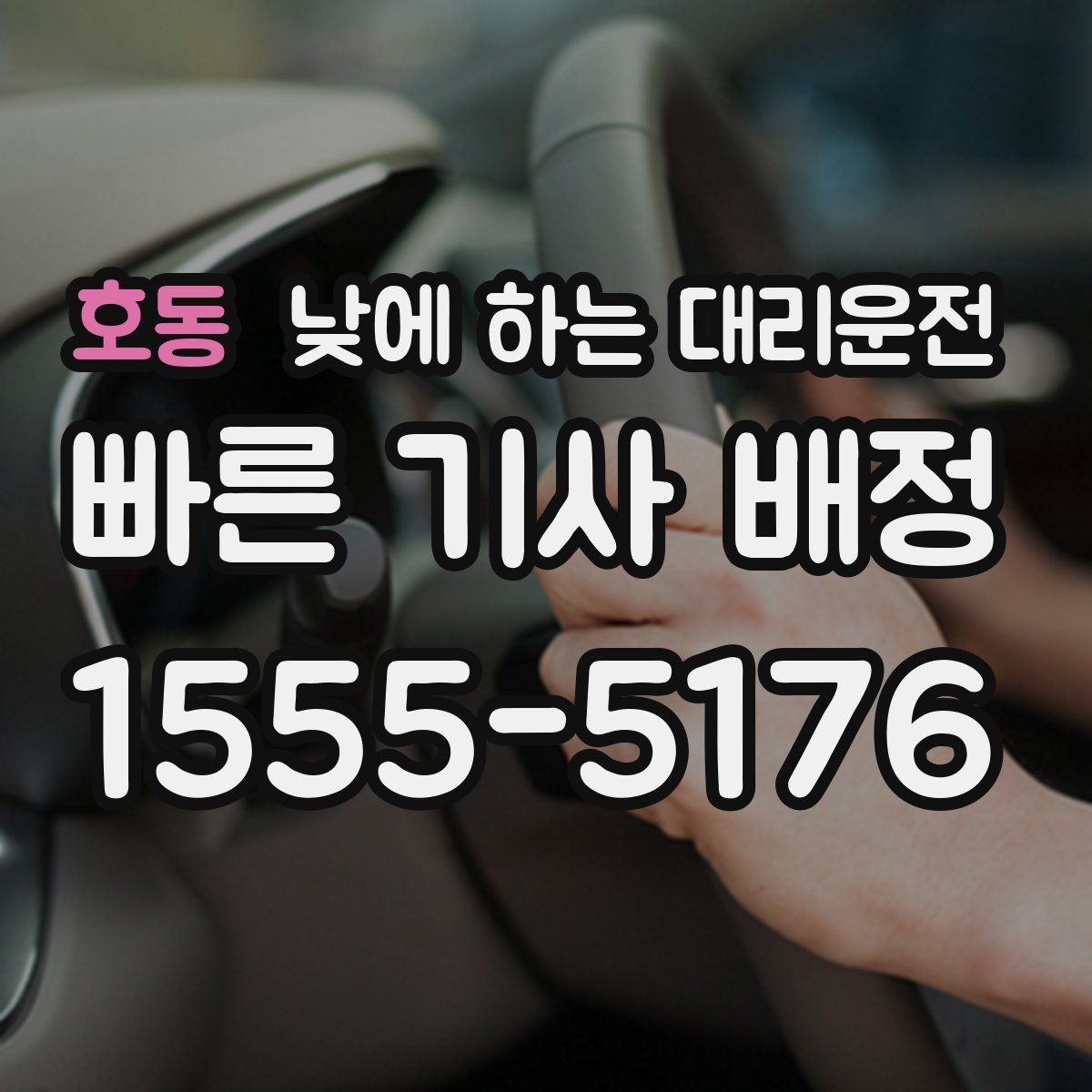 호동 낮에 하는 대리운전