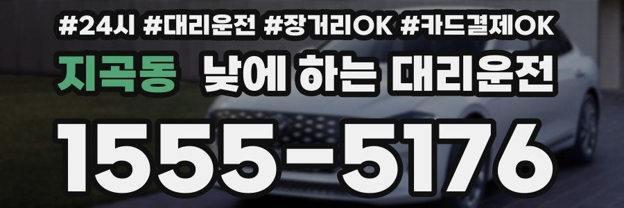 지곡동 낮에 하는 대리운전