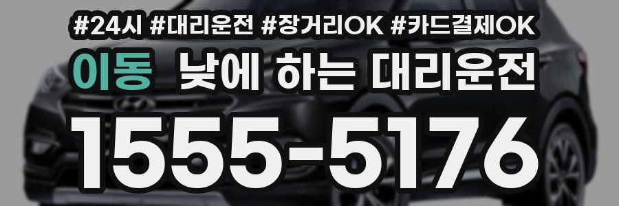 이동 낮에 하는 대리운전
