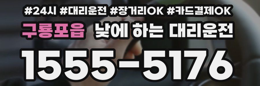 구룡포읍 낮에 하는 대리운전