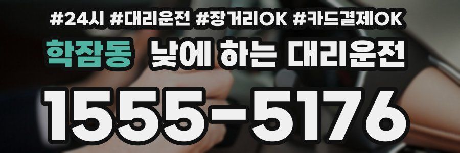 학잠동 낮에 하는 대리운전