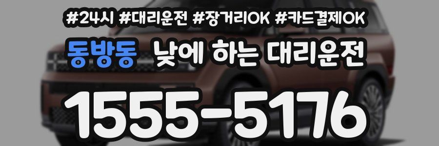 동방동 낮에 하는 대리운전